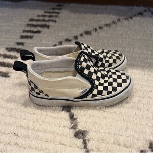 Vans Toddler Black and White Checkered Sneakers